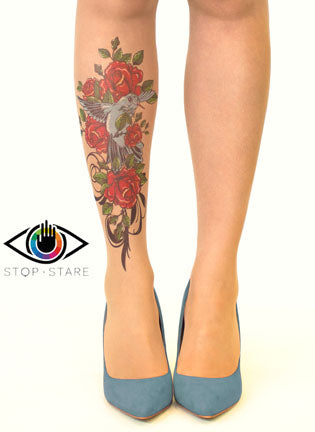 Bird N'Roses Pantyhose